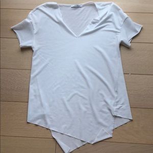 Zara asymmetrical hem T-shirt